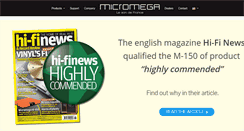 Desktop Screenshot of micromega.com